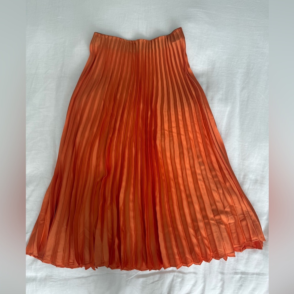 Sugarlips Vibrant Orange A-Line Skirt